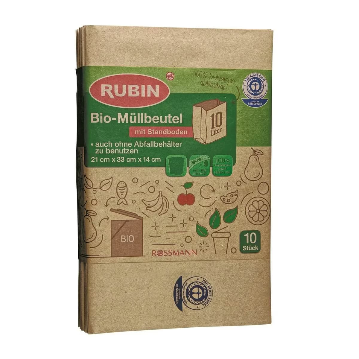 Rubin Çöp Torbası 10L Organik Atık 10'lu