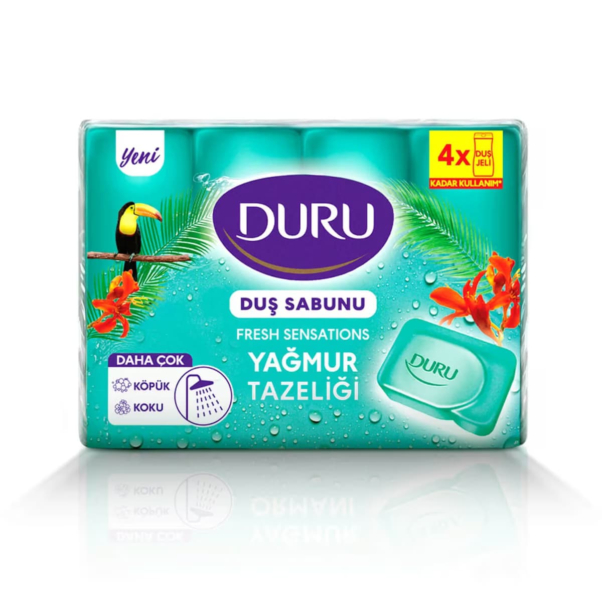 Duru Katı Sabun Fresh Sensations Yağmur Tazeliği 4x150 gr