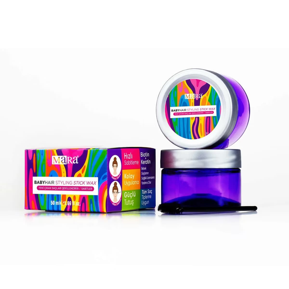 Mara Wax Stick Kavanoz Yeni Çıkan Bebek Saçlar 50 ml