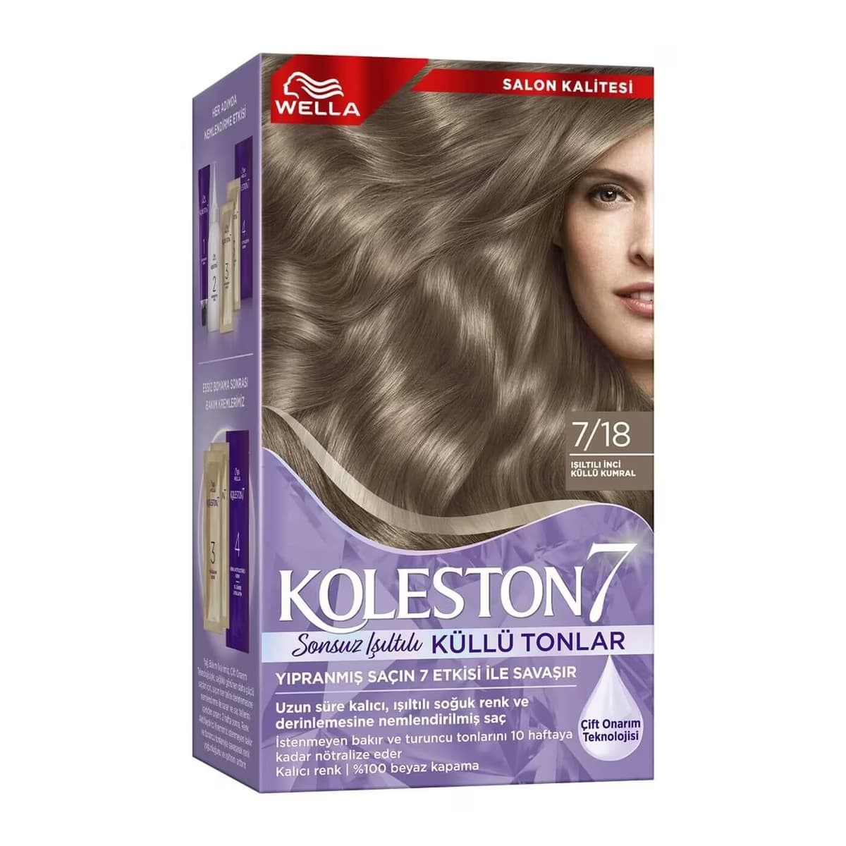 Koleston Supreme Sonsuz Işıltılı Küllü Tonlar Saç Boyası Işıltılı İnci Küllü Kumral 7/18