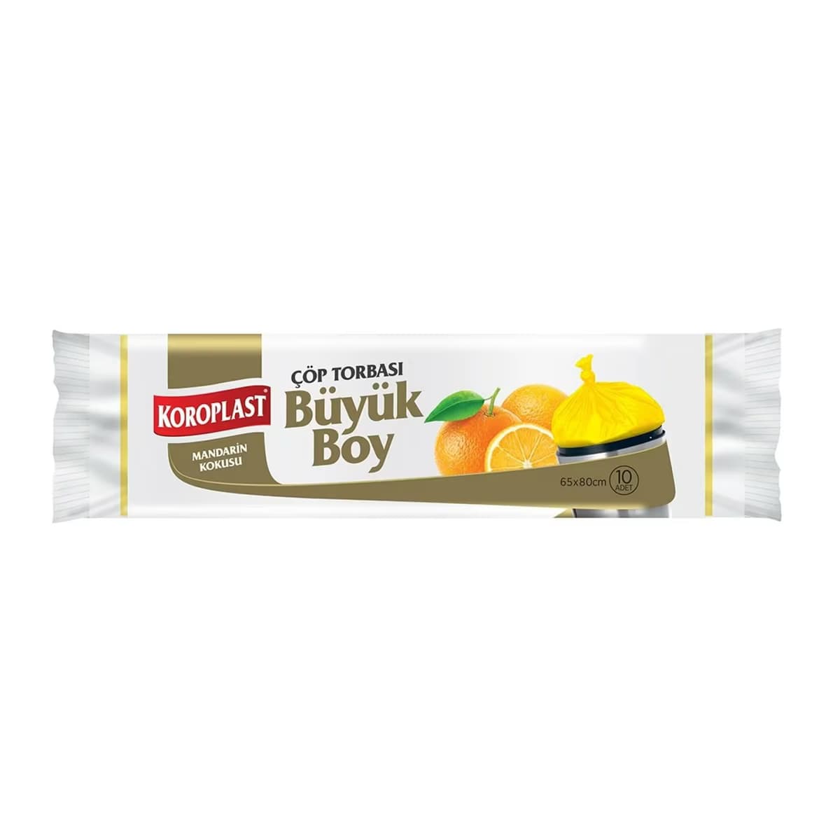 Koroplast Büyük Boy Çöp Torbası Mandarin Kokulu 10'lu