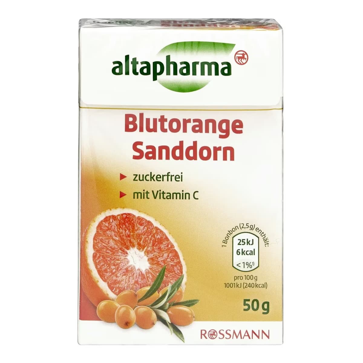 Altapharma Kutu Şekerleme Bonbon Kan Portakalı 50 gr