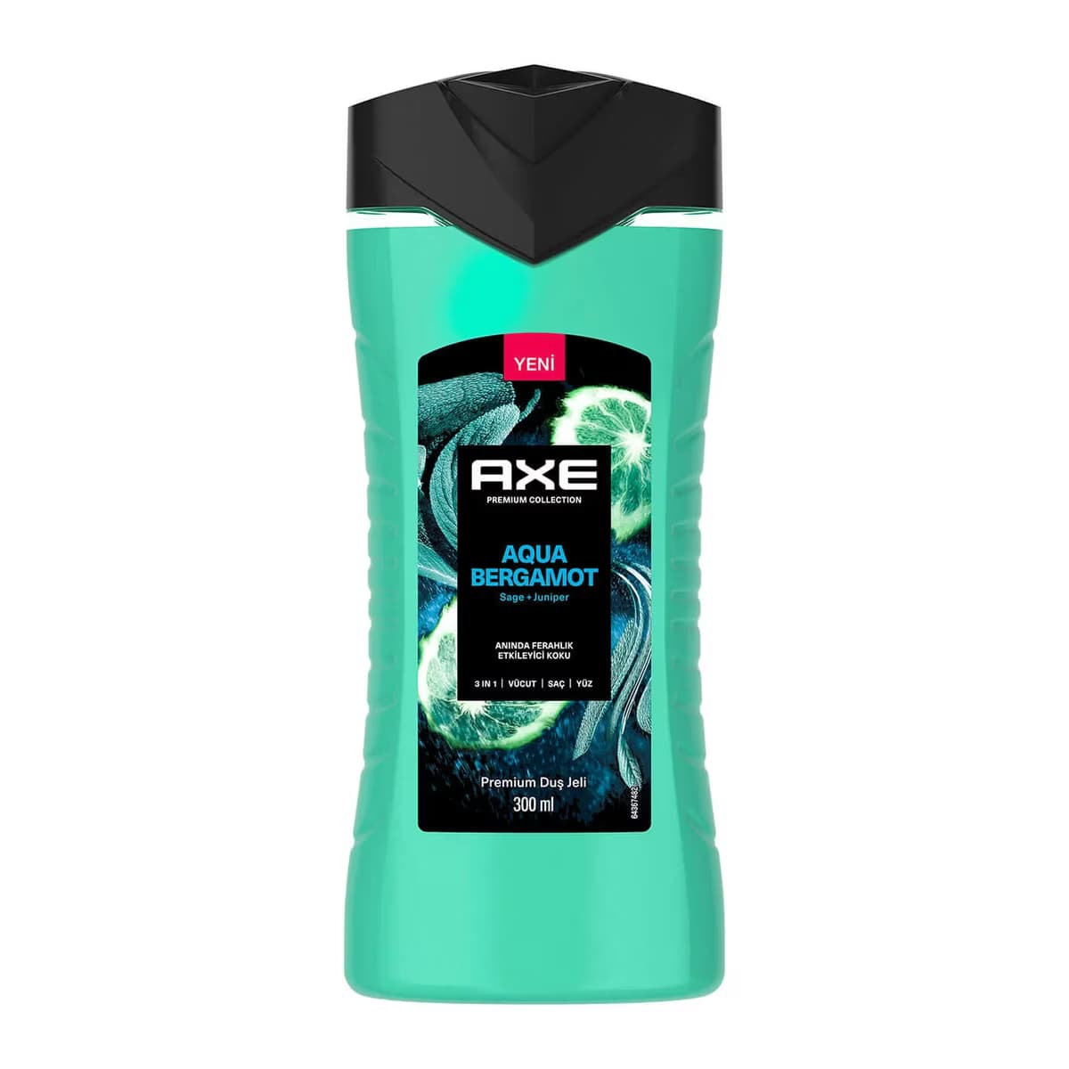 Axe Premium Collection Duş Jeli 3 in 1 Aqua Bergamot 300 ml