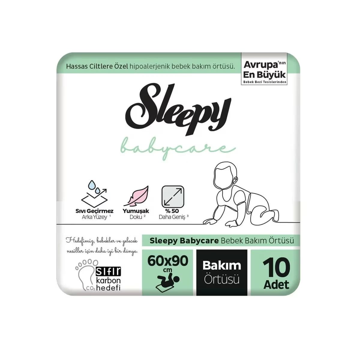 Sleepy Bebek Bakım Örtüsü 10'lu