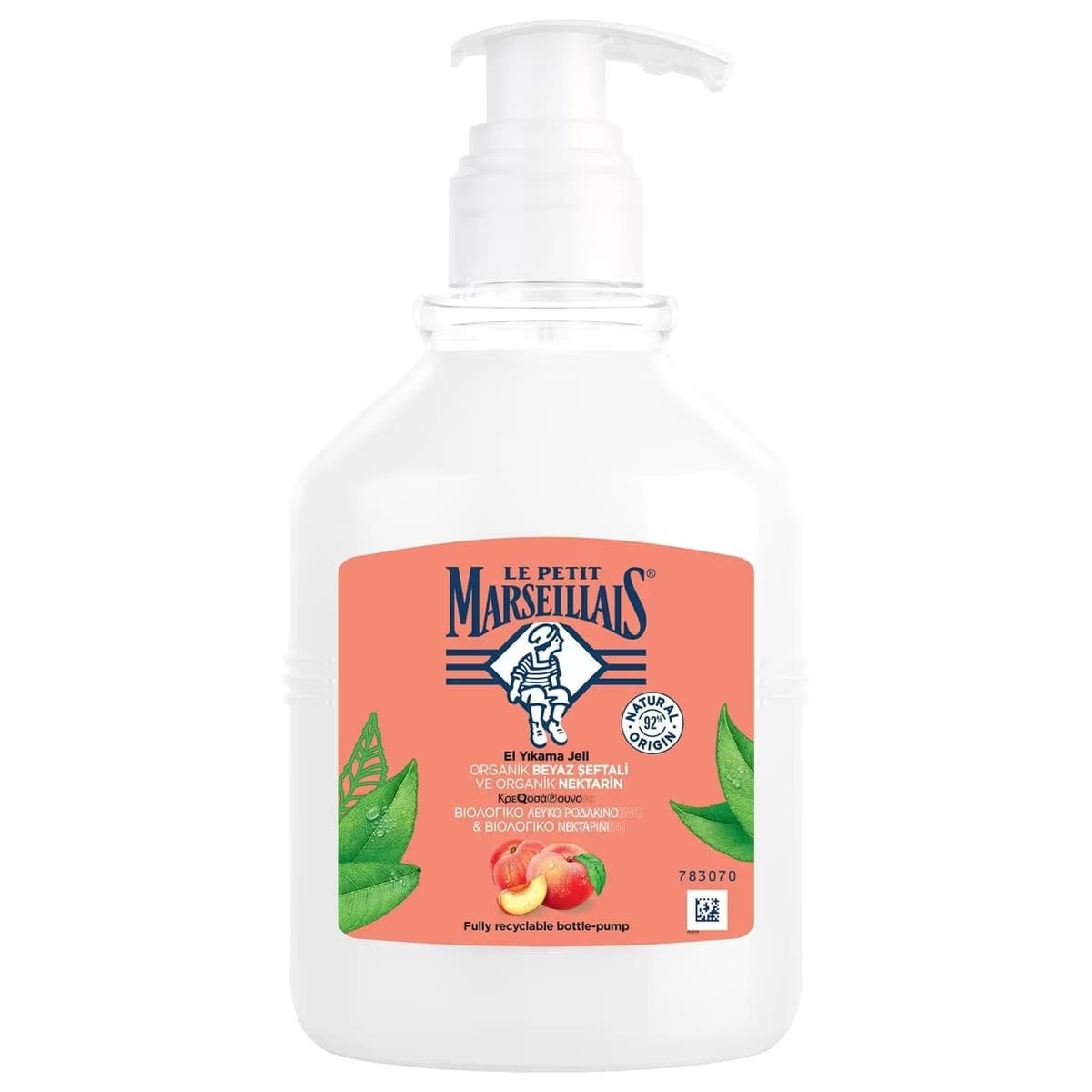 Le Petit Marseillais Sıvı Sabun Organik Beyaz Şeftali ve Nektarin 500 ml