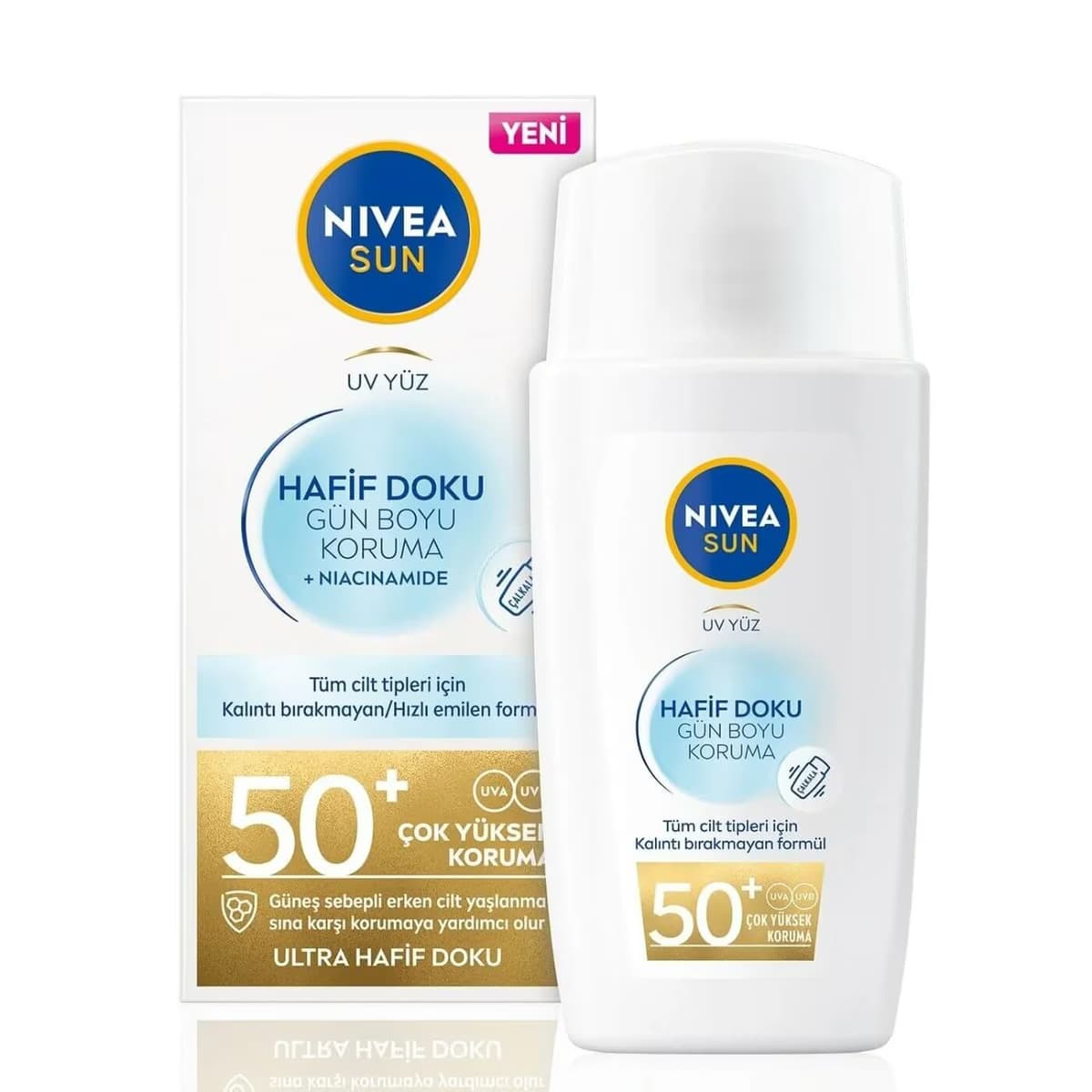 Nivea Sun Hafif Dokulu Güneş Koruyucu Yüz Kremi SPF 50 40 ml