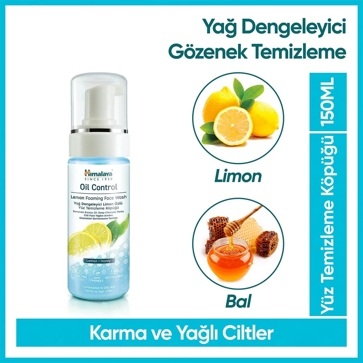 Himalaya Limon Özlü Yüz Temizleme Köpüğü 150 ml