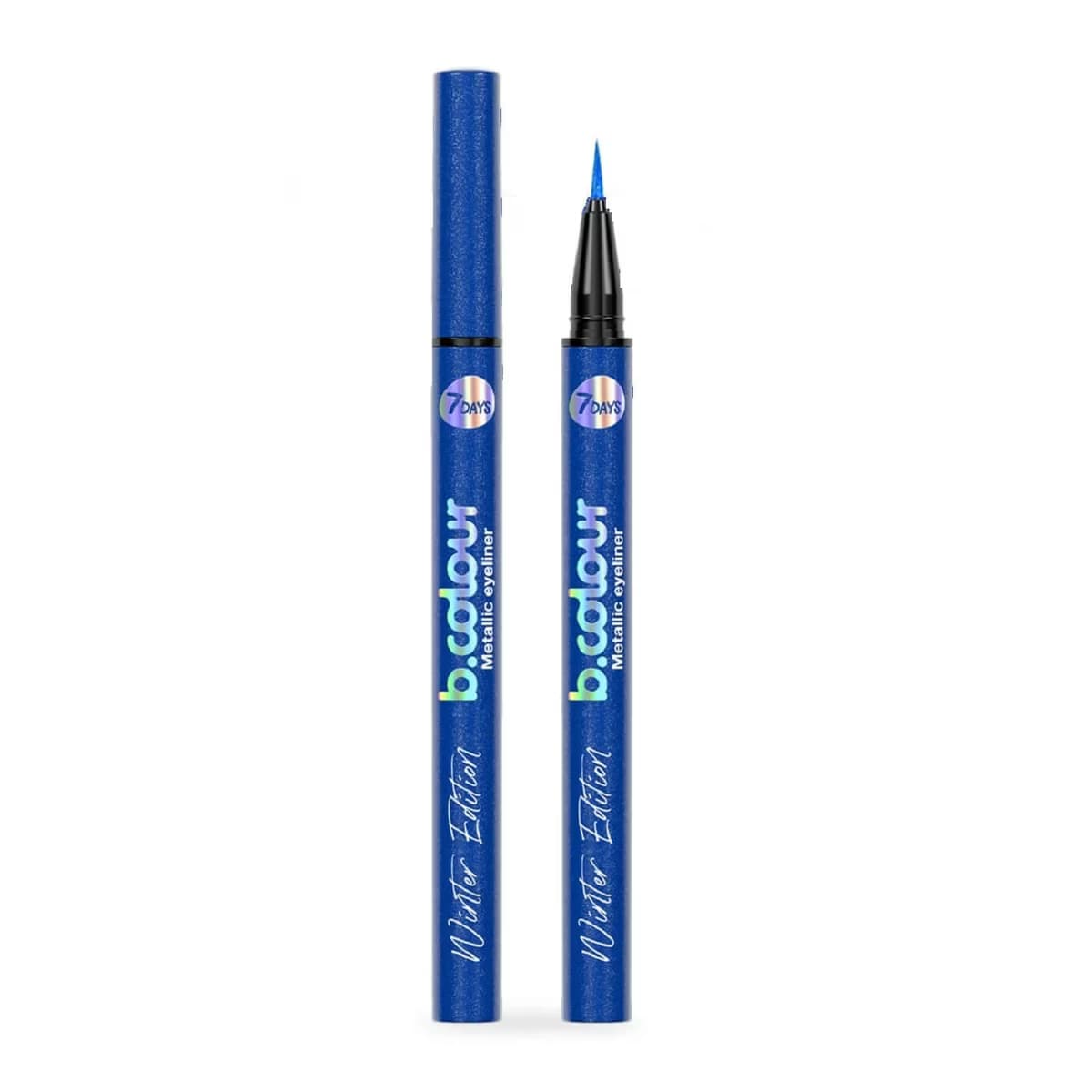 7Days B.Colour Suya Dayanıklı Metalik Eyeliner Winter Edition, 01 Snowman