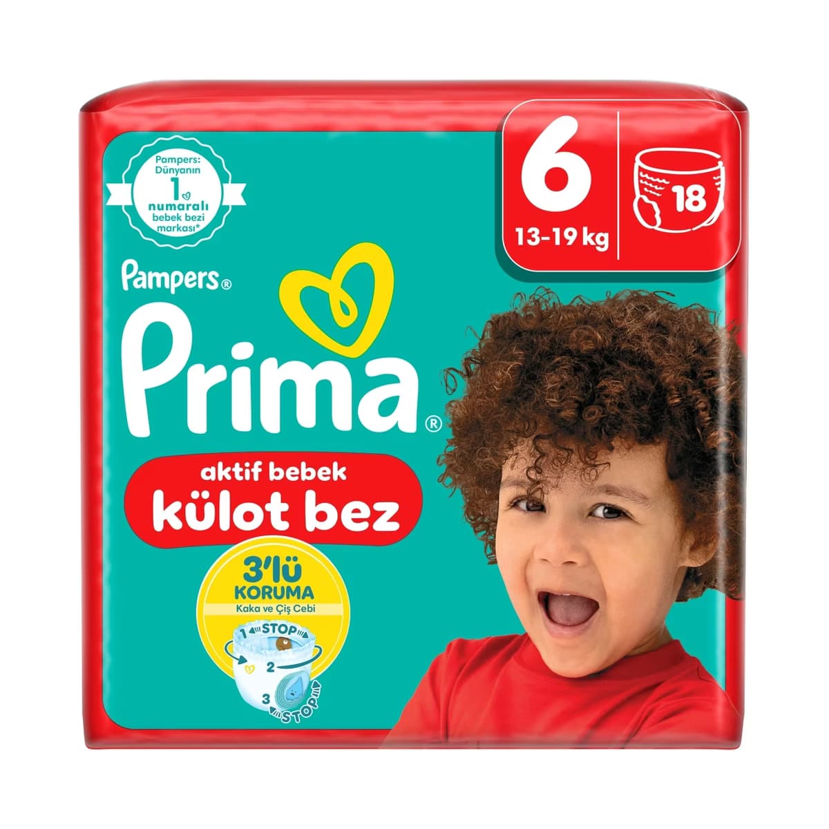 Prima Pampers Külot Bebek Bezi 6 Beden 18 Adet - Gratis