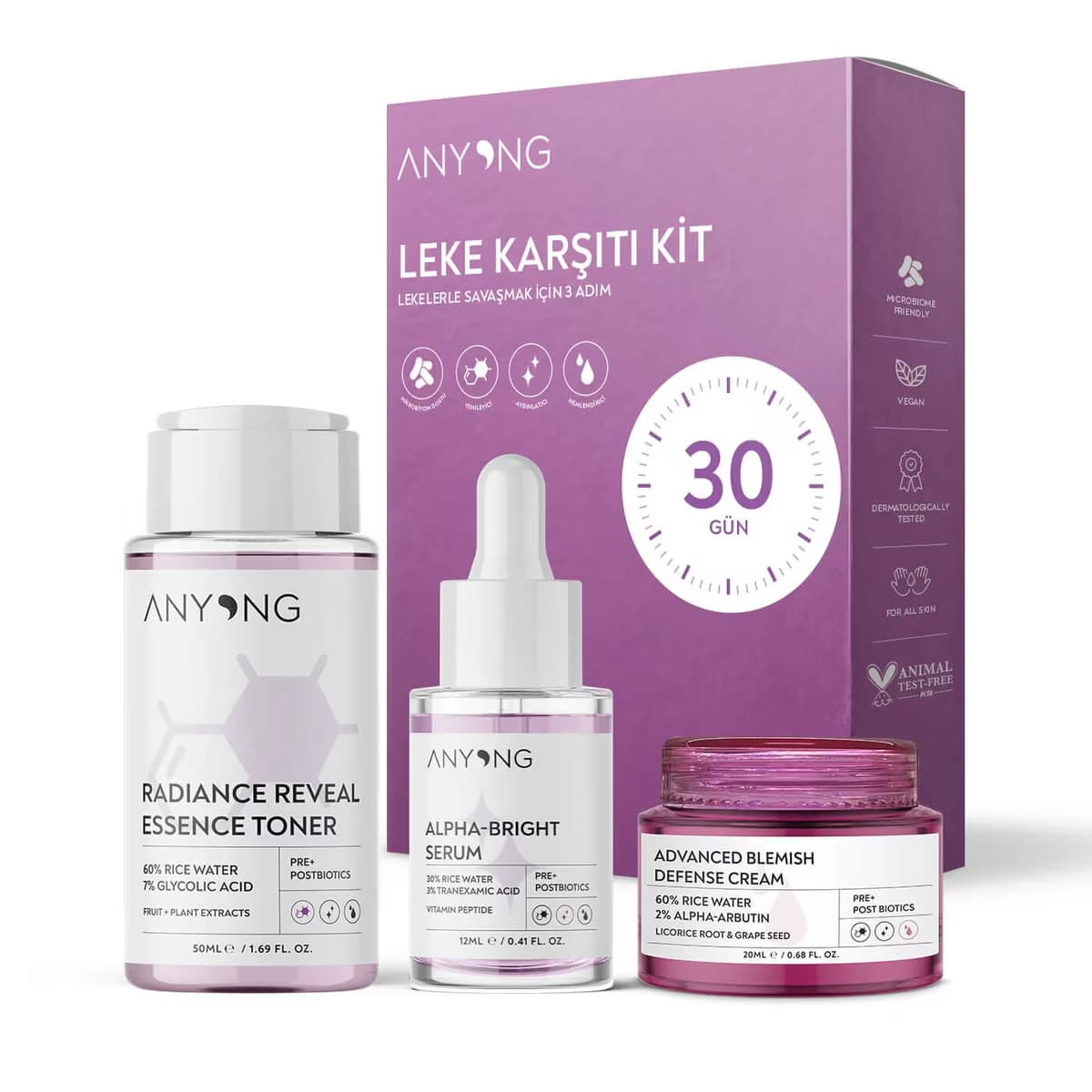 Anyong Even Skin Tone Leke Karşıtı Kit