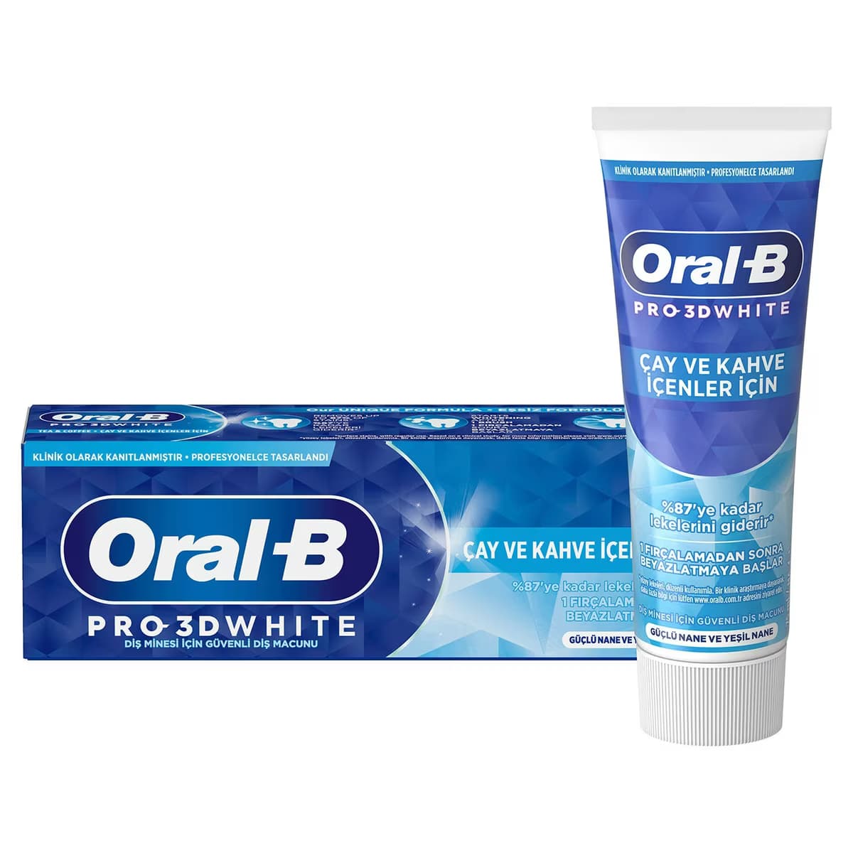Oral B Diş Macunu Pro 3D White Çay ve Kahve İçenler İçin 75 ml