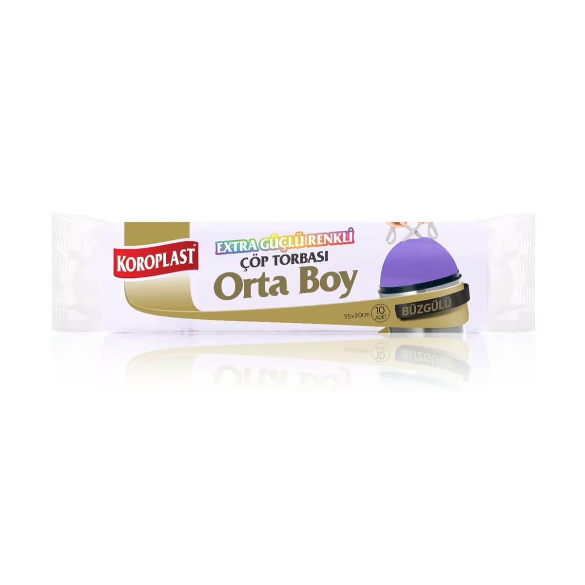 Koroplast Trend Çok Amaçlı Renkli Torba Orta 10'lu