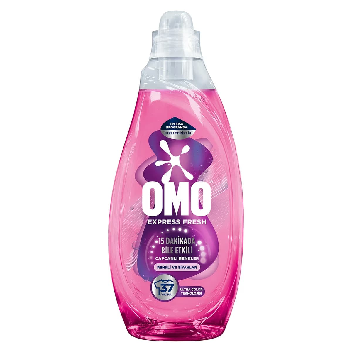Omo Express Fresh Sıvı Çamaşır Deterjanı Capcanlı Renkler Renkli ve Siyahlar 1480 ml