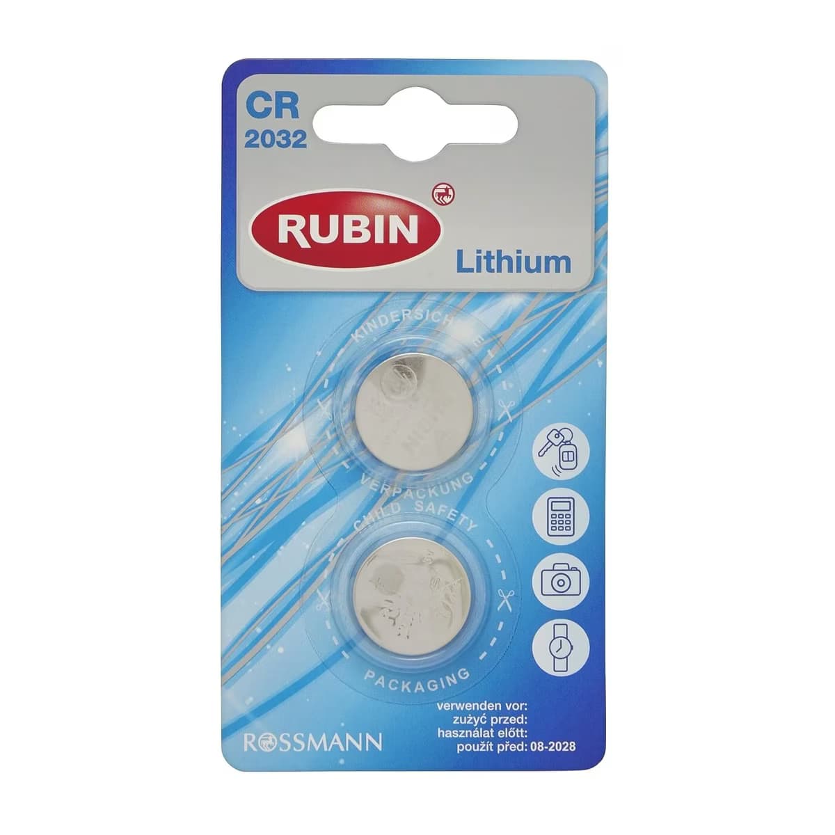 Rubin Düğme Lithium Pil CR2032 2'li