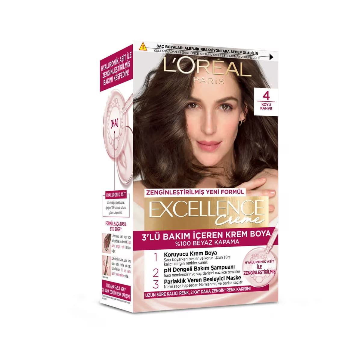 L’Oréal Paris Excellence Creme Saç Boyası Koyu Kahve 4
