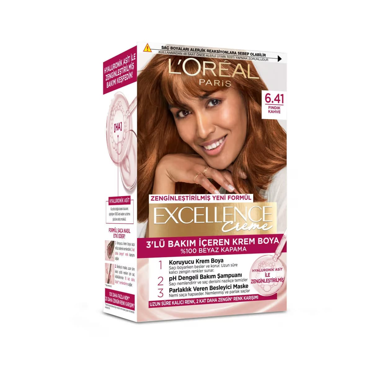 L’Oréal Paris Excellence Creme Saç Boyası Fındık Kahve 6.41