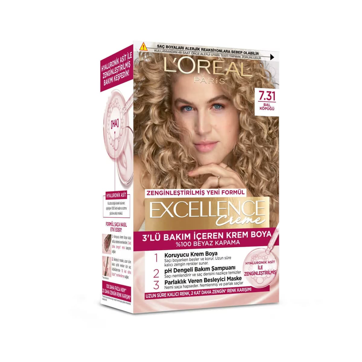 L’Oréal Paris Excellence Creme Saç Boyası Bal Köpüğü 7.31