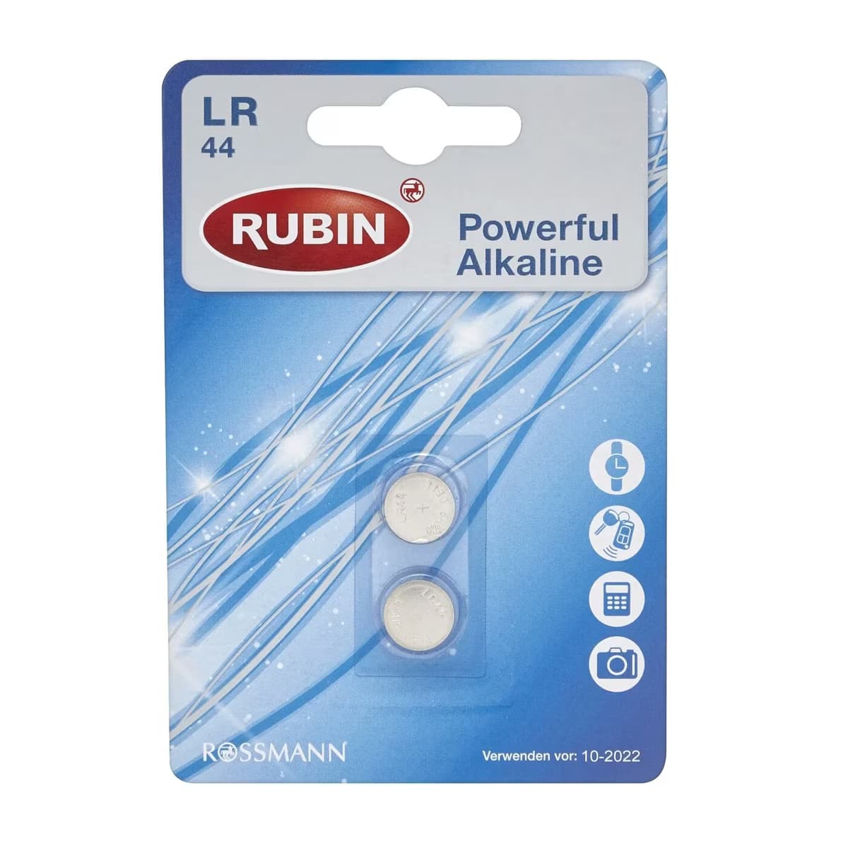 Rubin Düğme Alkalin Pil LR44 1,5V 2 Adet