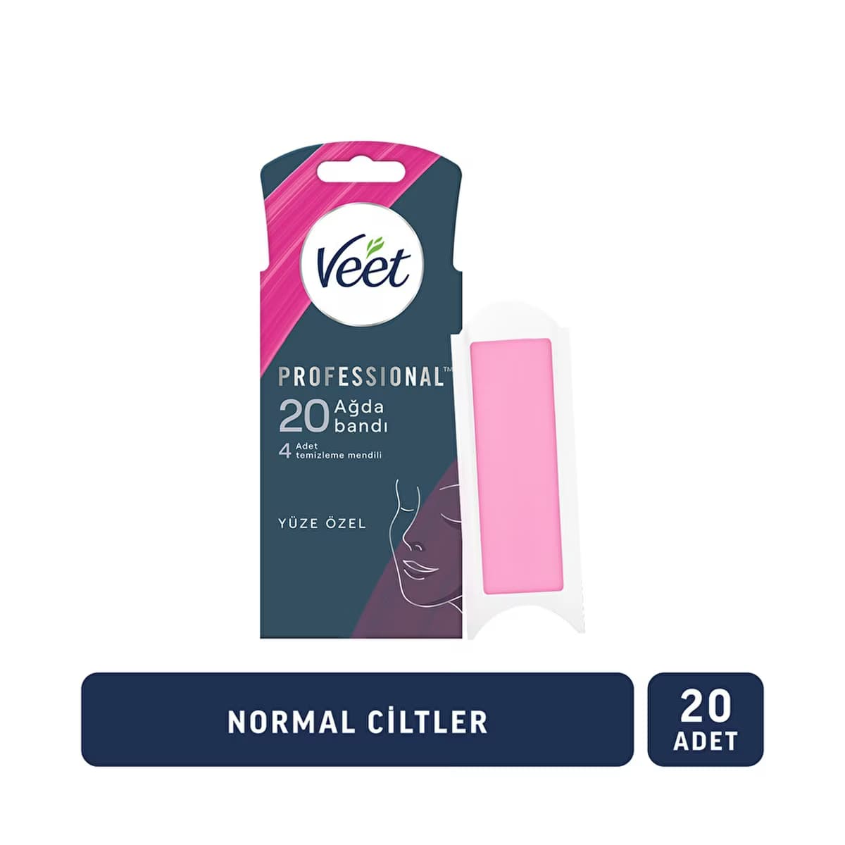 Veet Profesyonel Yüz Ağda Bandı Normal Ciltler 20'li - Gratis