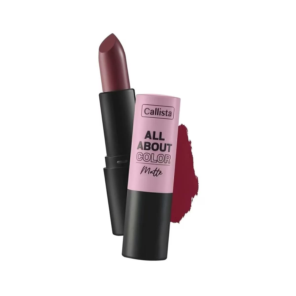 Callista All About Color Lipstick Mat Görünümlü Ruj No:504 That Rose Bordo 1 adet