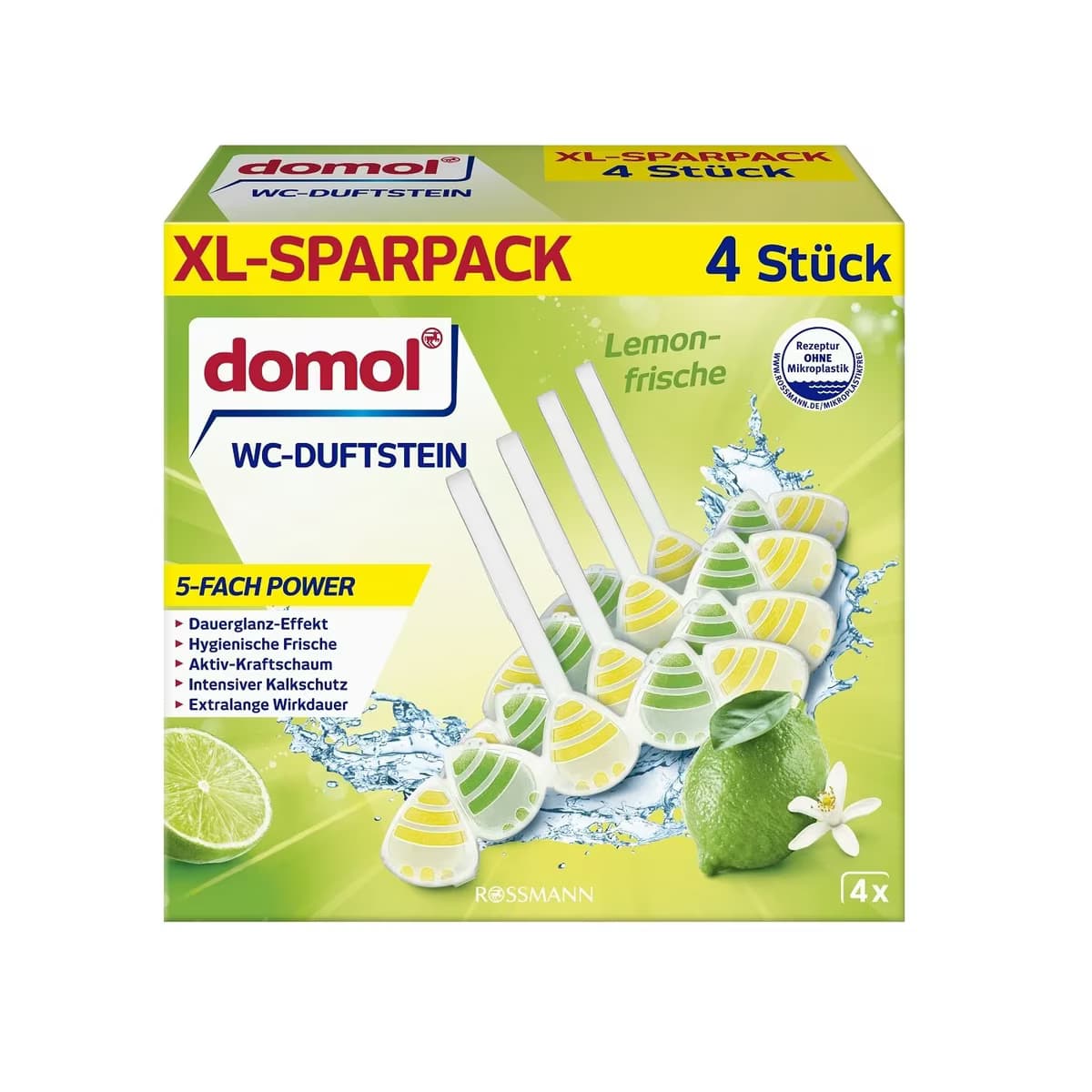 Domol Wc Kokusu Blok Limon Power 4x55 gr