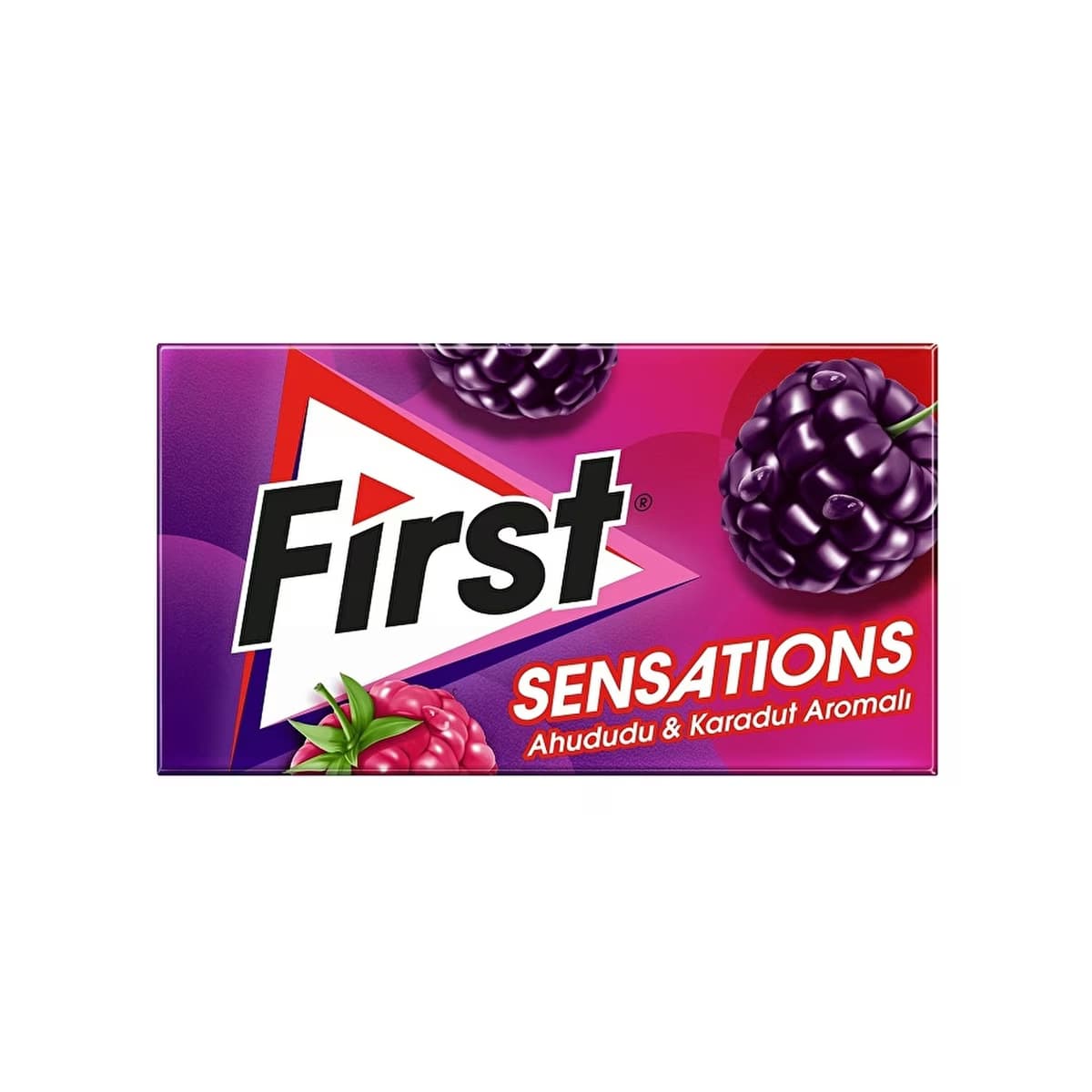 First Sensations Ahududu & Karadut Aromalı Sakız 27 gr - Gratis