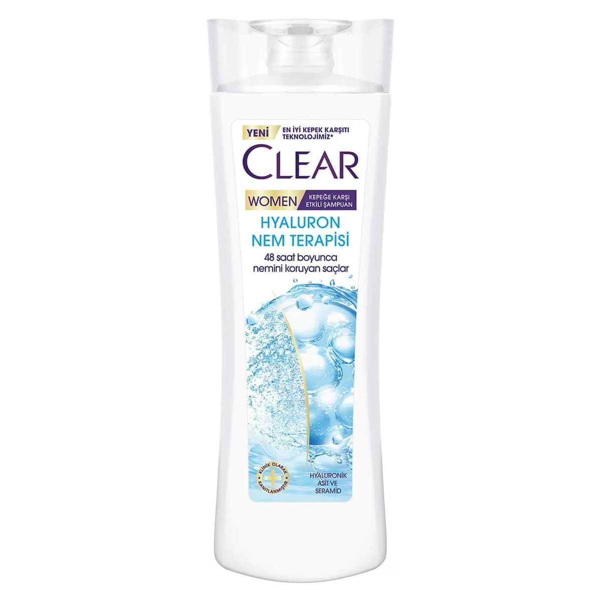 Clear Women Saç Bakım Şampuanı Kepeğe Karşı Etkili Hyaluron Nem Terapisi 350 ml