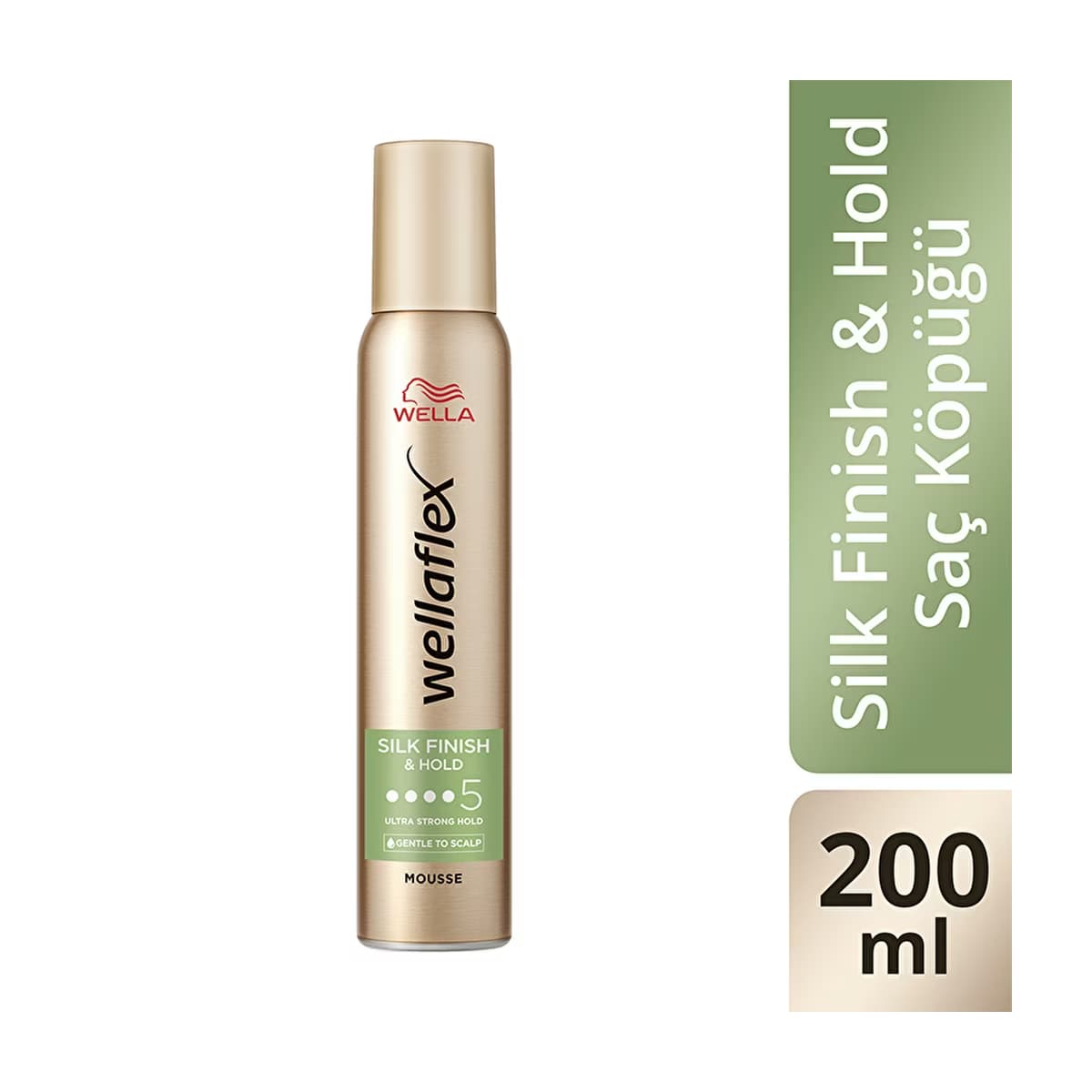 Wella Wellaflex Silk Finish & Hold İpeksi Bitiş ve Tutuş Sağlayan Saç Köpüğü Ultra Strong Hold 200 ml - 5/5 Hold - Gratis