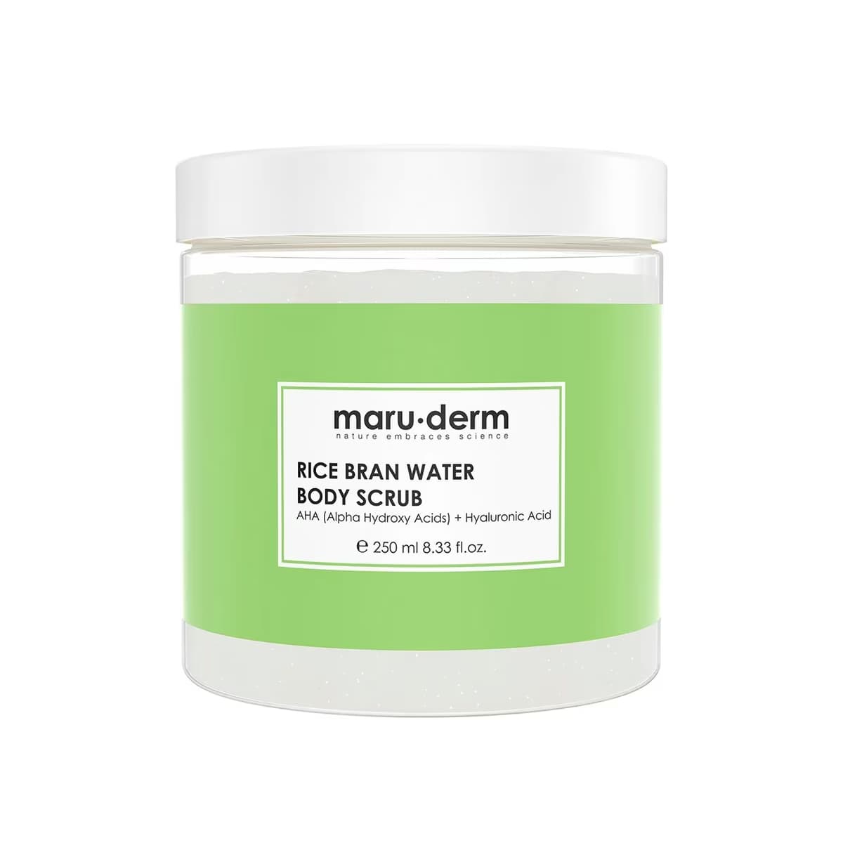 Maruderm Vücut Scrub Aydınlatıcı Pirinç Suyu AHA+Hyaluronik Asit 250 ml