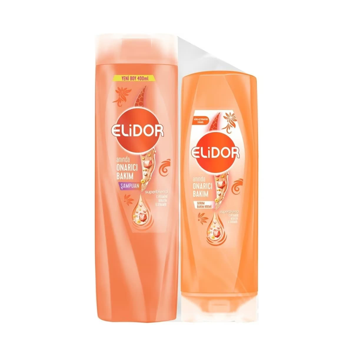Elidor Superblend Şampuan 400 ml + Saç Kremi 200 ml Onarıcı Bakım