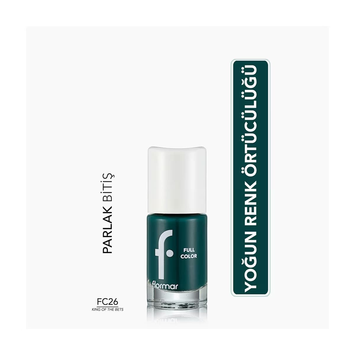 Flormar Full Color Ekstra Yoğun Pigmentli Oje FC26 King Of the Bets - Gratis