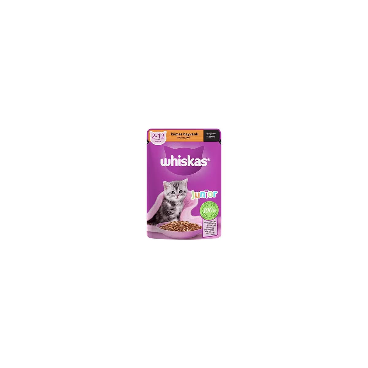Whiskas Yavru Kedi Poşet Yaş Mama Kümes Hayvanlı 85 Gr