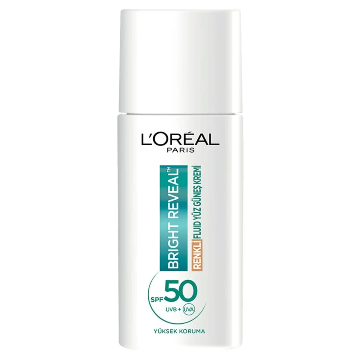 L’Oréal Paris Bright Reveal Spf 50+ Koyu Leke Karşıtı Fluid Günlük Yüz Güneş Kremi Medium 50ml