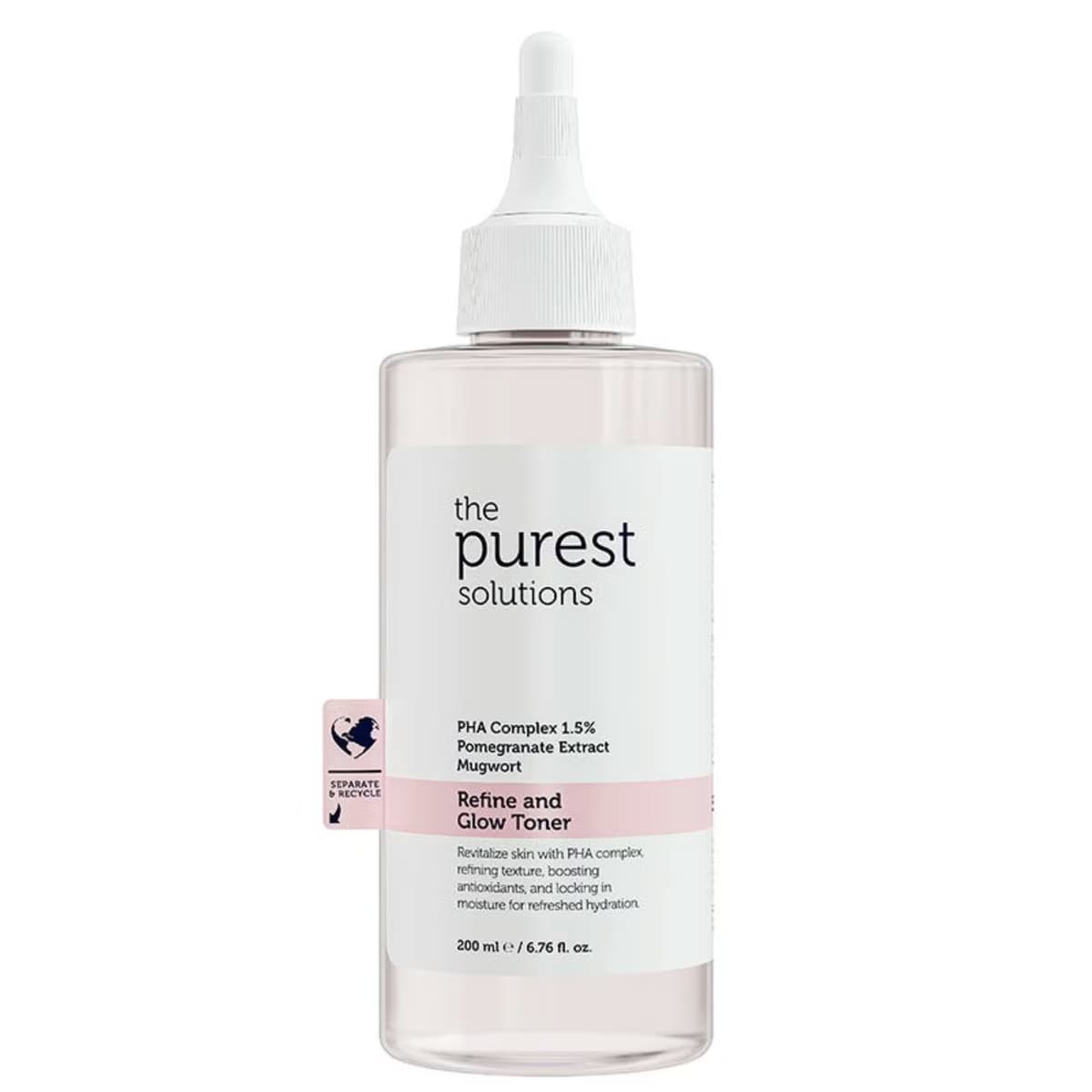 The Purest Solutions Arındırıcı ve Aydınlatıcı PHA Pembe Tonik Hassas Ciltler İçin 200 ml