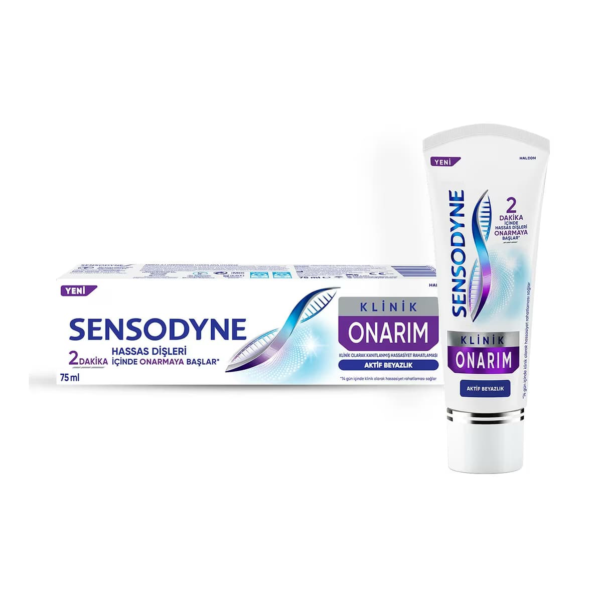 Sensodyne Diş Macunu Klinik Onarım Aktif Beyazlık 75 ml