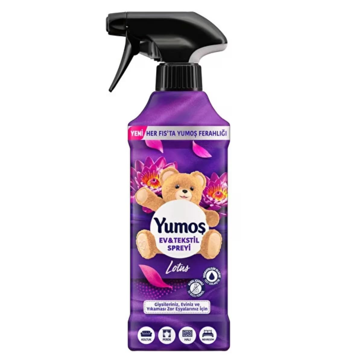 Yumoş Ev ve Tekstil Spreyi Lotus 450 ml