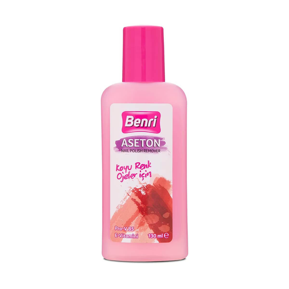 Benri Aseton Koyu Renk Ojeler İçin 130 ml - Gratis