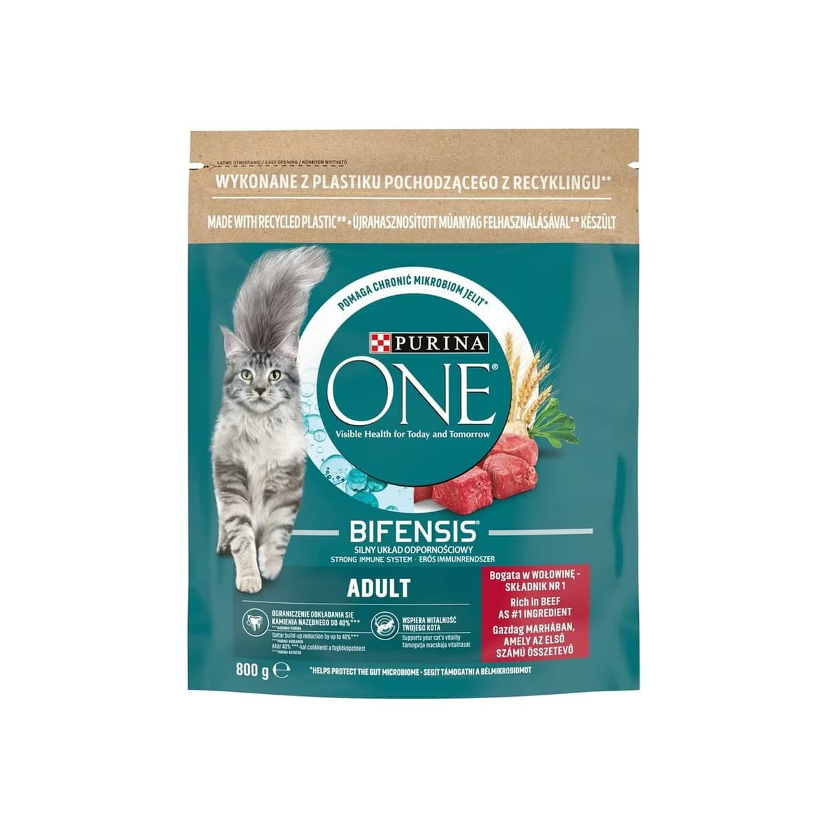 Purina Yetişkin Kedi Maması One Sığır Etli 800 gr