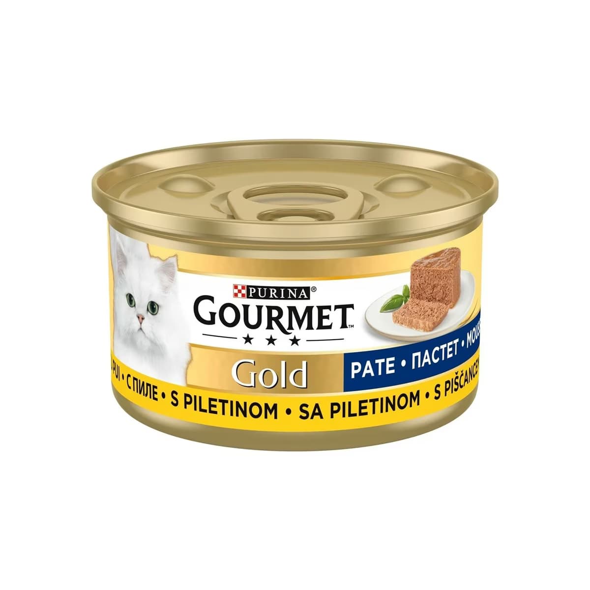 Purina Kedi Maması Kıyılmış Tavuklu Konserve Gourmet Gold 85 gr