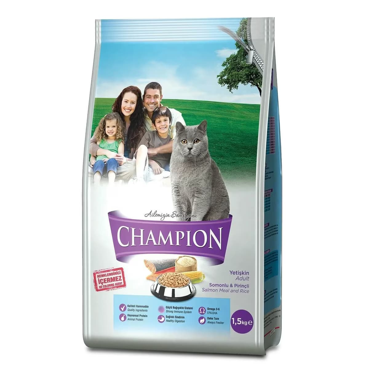Champion Kuru Kedi Maması Somonlu 1500 gr