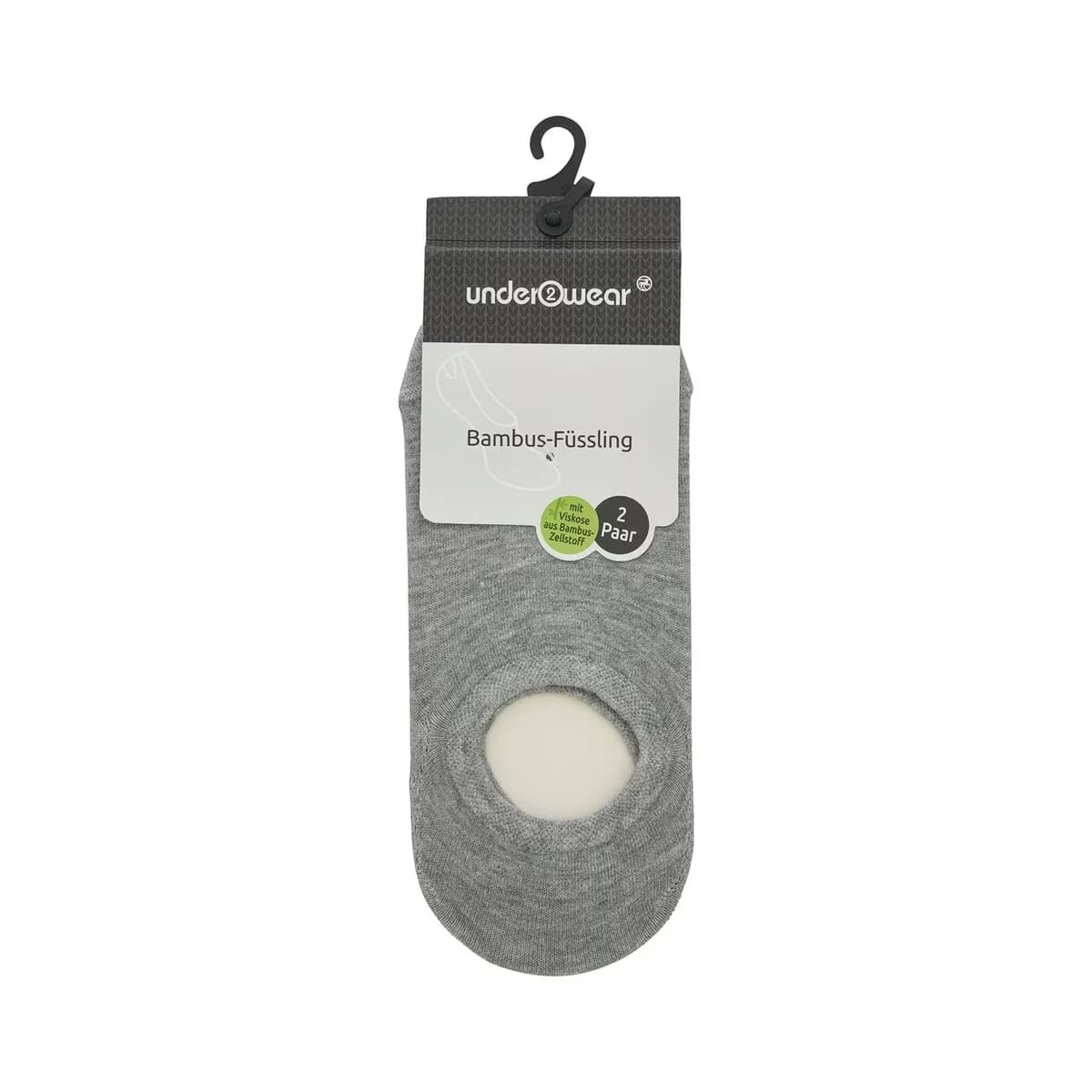 Underwear Çorap Bambu Footlet Grey Melanj 35-38