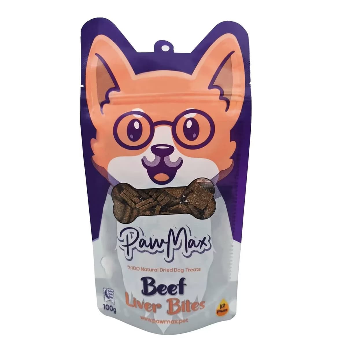 Pawmax Beef Liver Bites Tahılsız Kurutulmuş Köpek Ödül Maması 100 gr