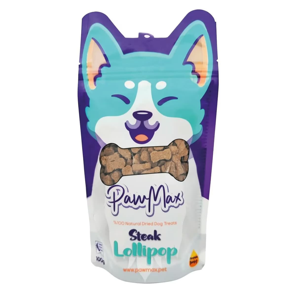 Pawmax Steak Lollipop Tahılsız Kurutulmuş Köpek Ödül Maması 10 gr
