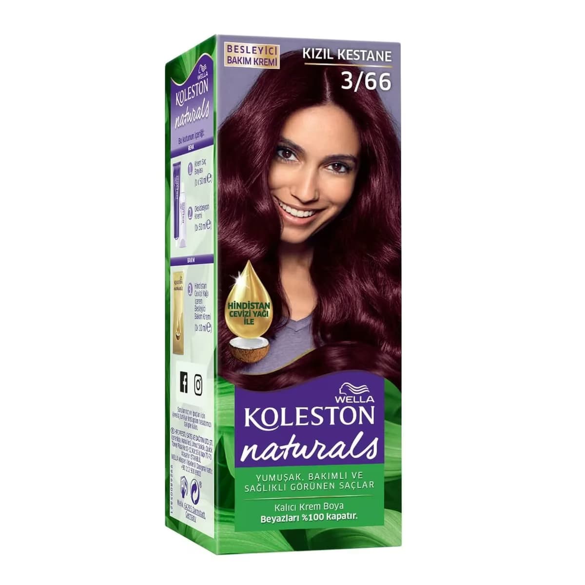 Koleston Naturals Saç Boyası 3/66 Kızıl Kestane 115 ml