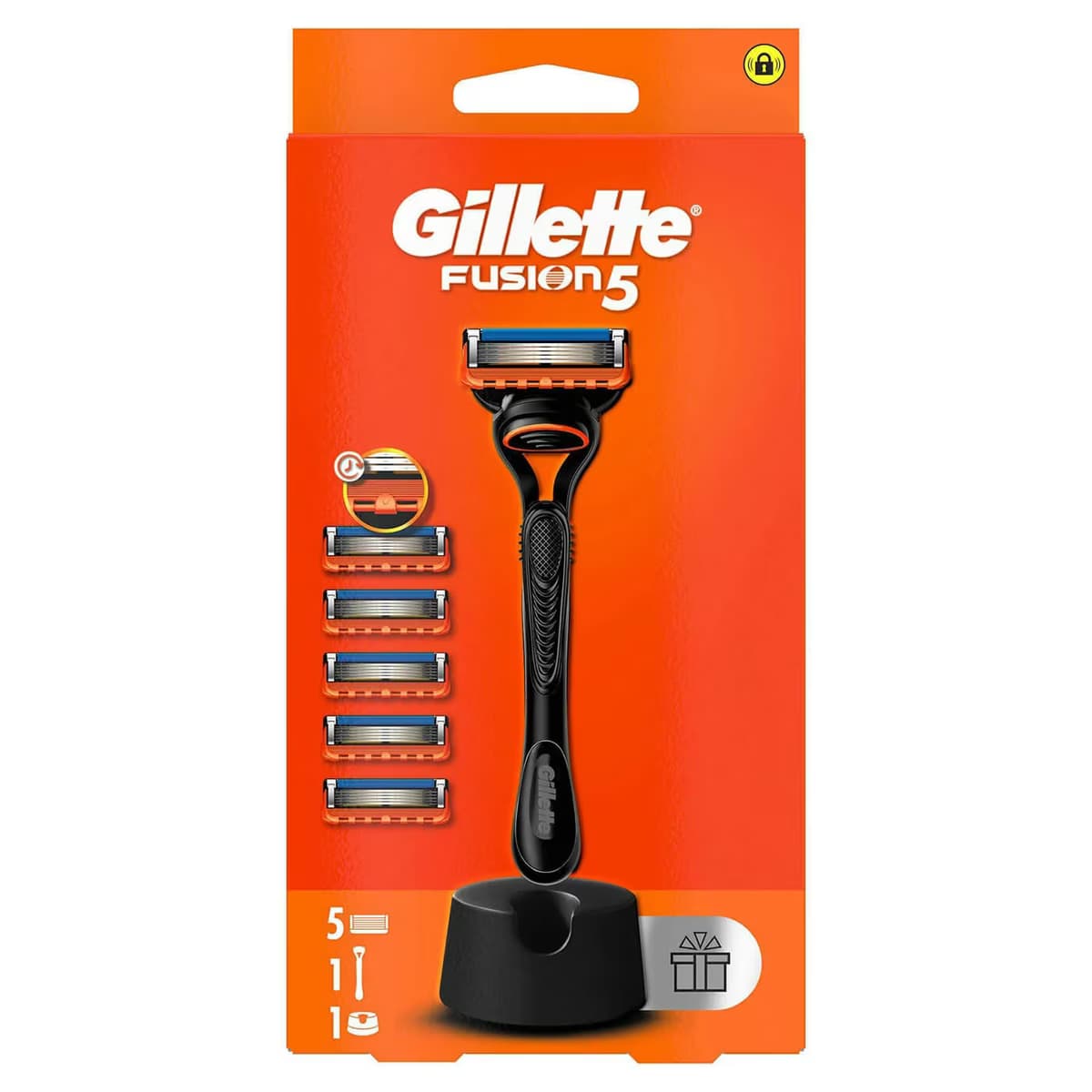 Gilette Fusion Tıraş Makinesi 5'li Yedek Başlık ve Stand