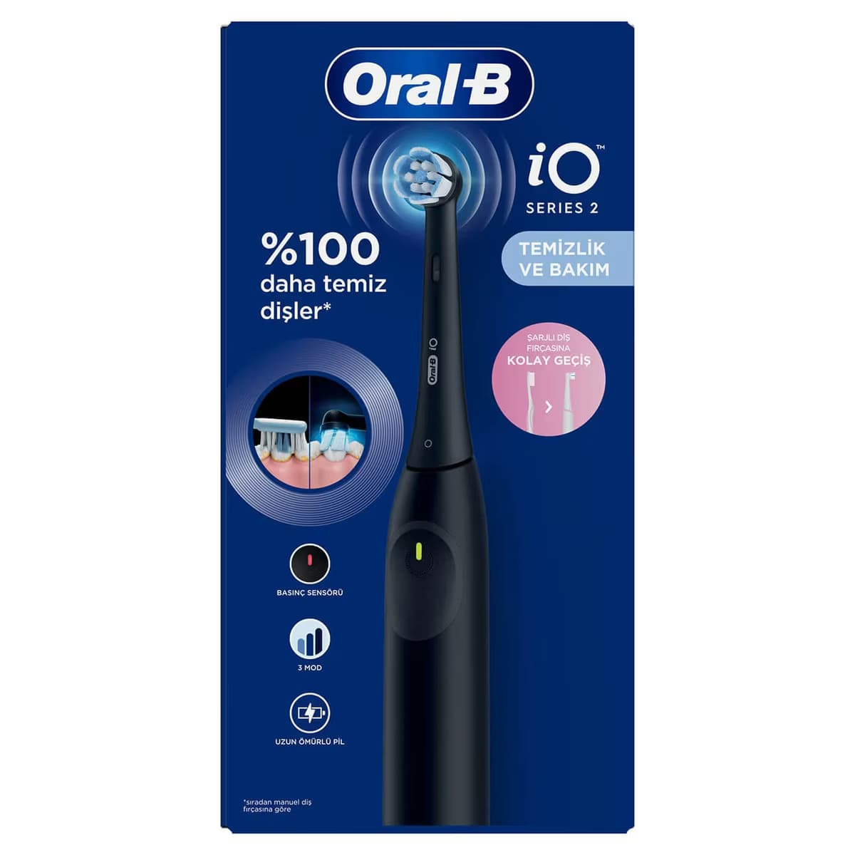 Oral B Şarjlı Diş Fırçası IO 2 Black