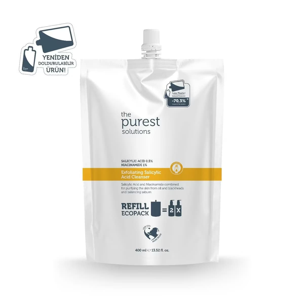 The Purest Solutions Cleanser Salicylic Acid Refill 400 ml
