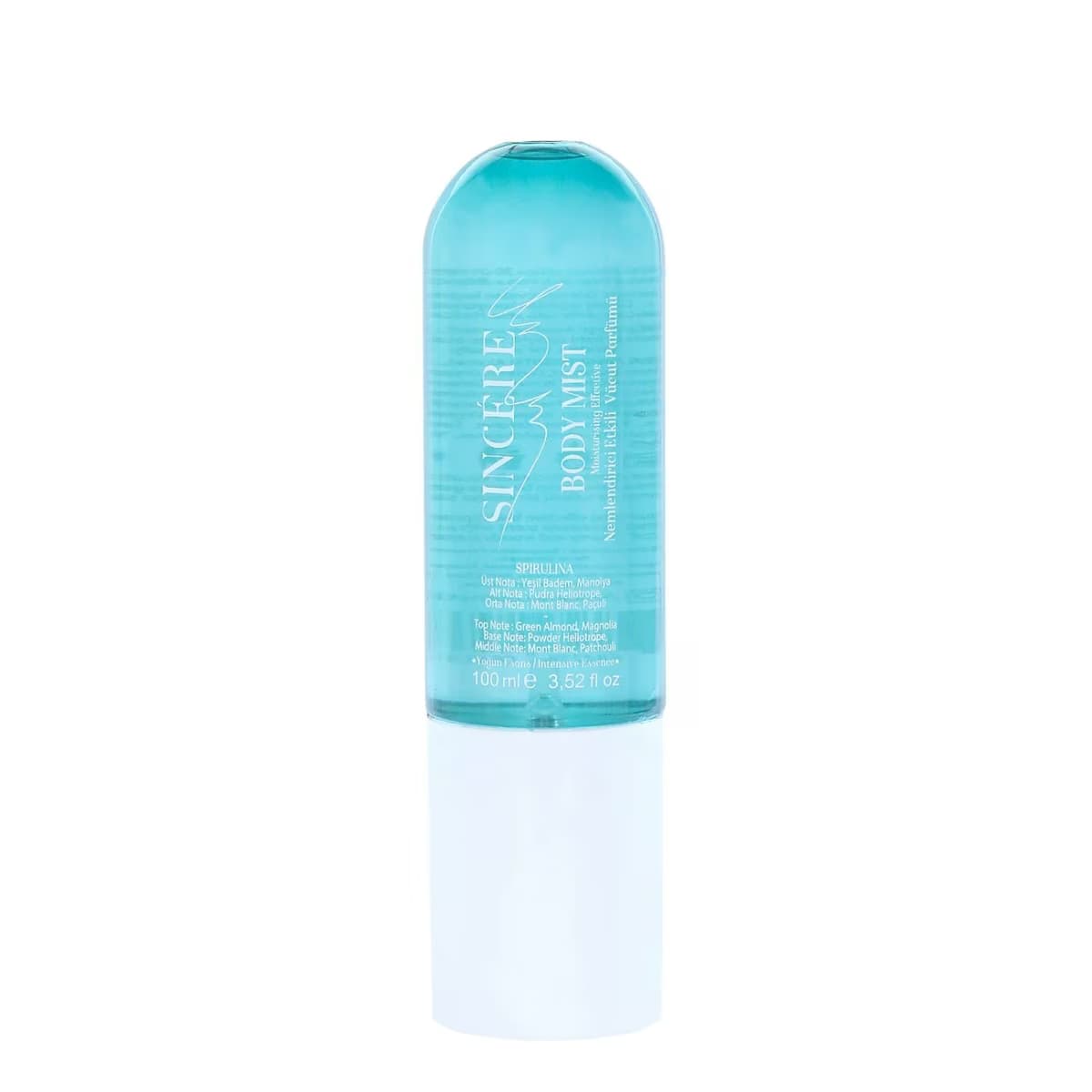 Sincere Nemlendiricili Body Mist Spirulina 100 ml