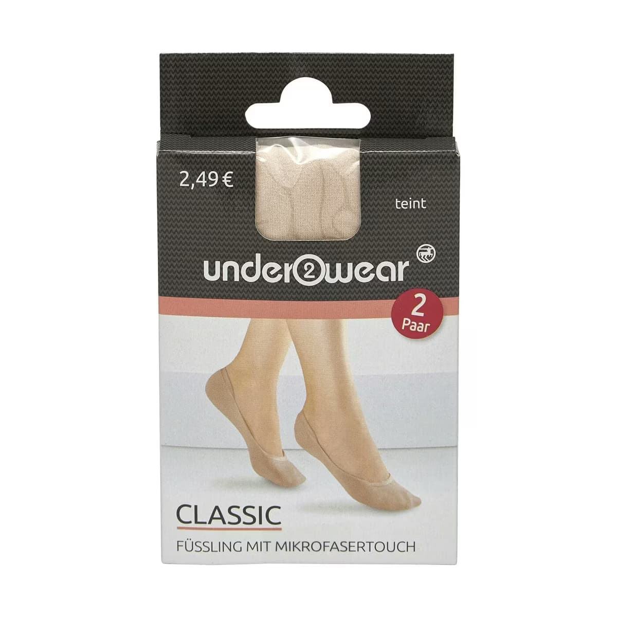 Underwear Babet Çorap Mikrofiber 40 Den Ten 39-42 2 Çift