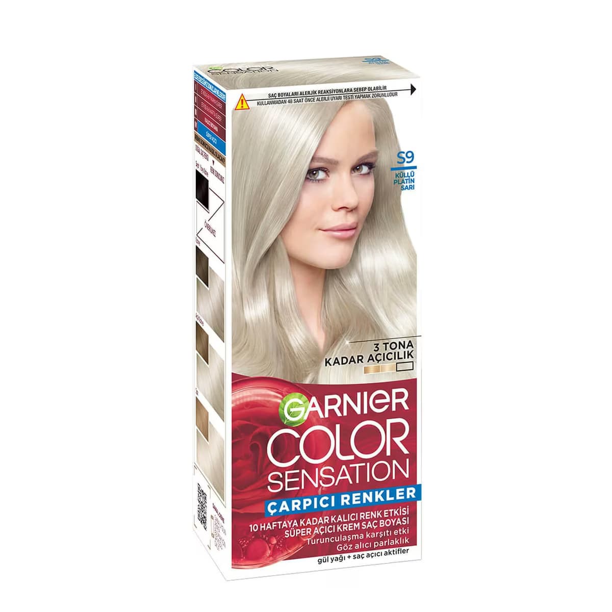 Garnier Color Sensation Saç Boyası S9 Küllü Platin Sarı